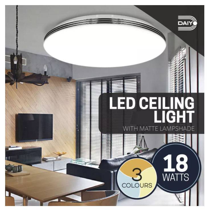 Daiyo LED Ceiling Lamp 18W 1700 Lumen 3 Colours